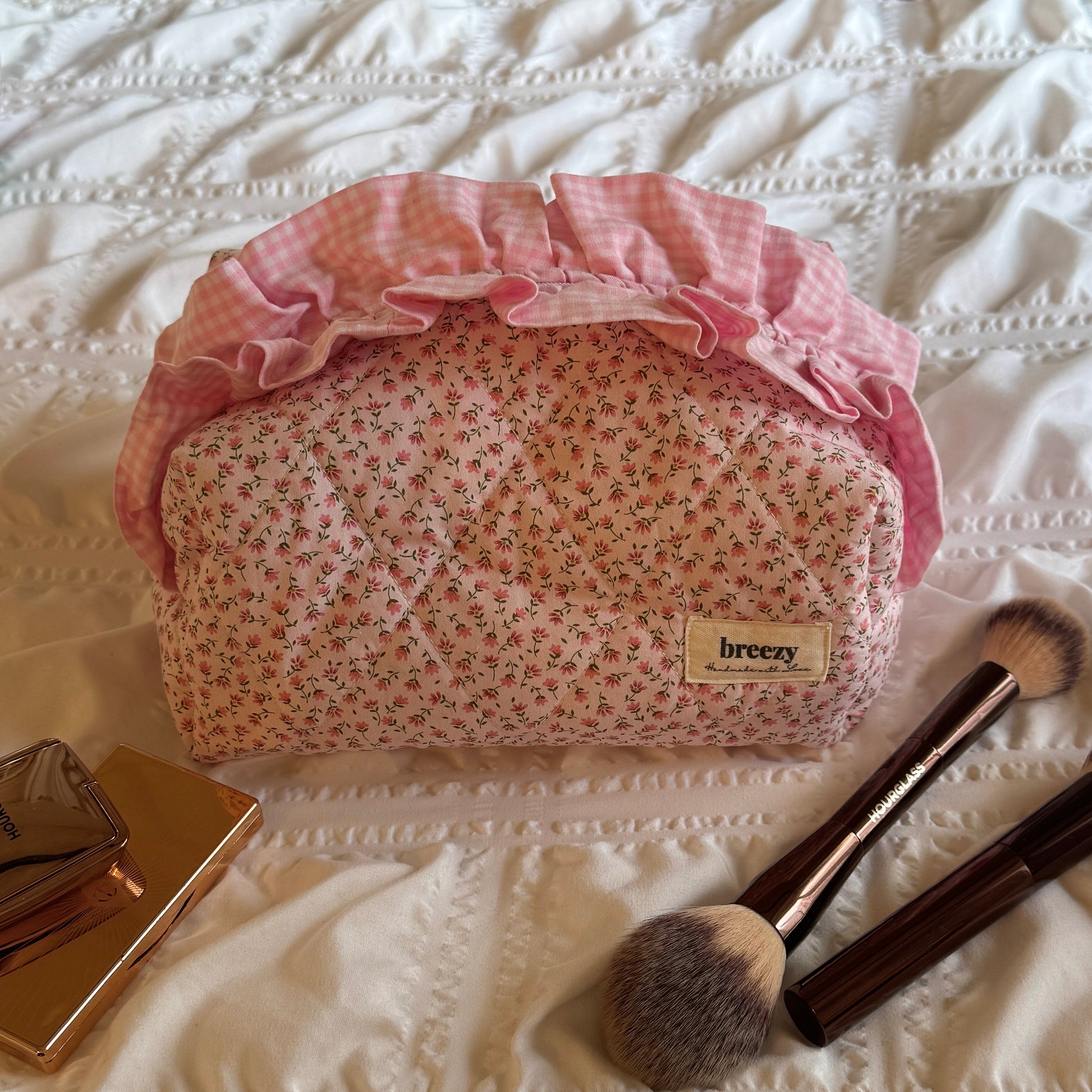 Pink Daisy Ruffle Bag