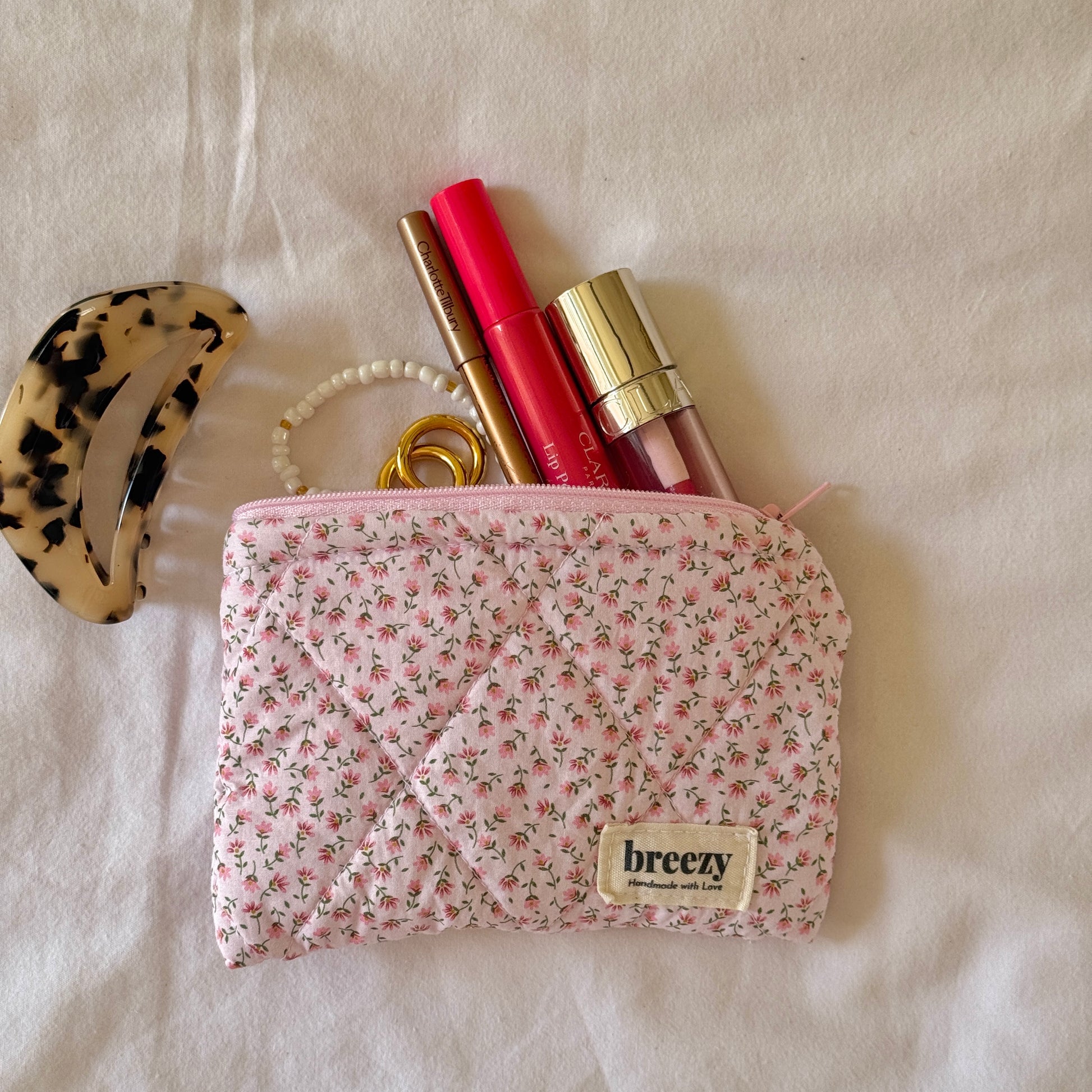 Pink Daisy Pouch