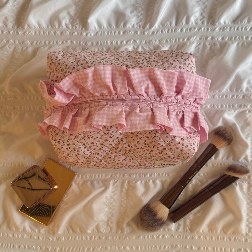 Pink Daisy Ruffle Bag