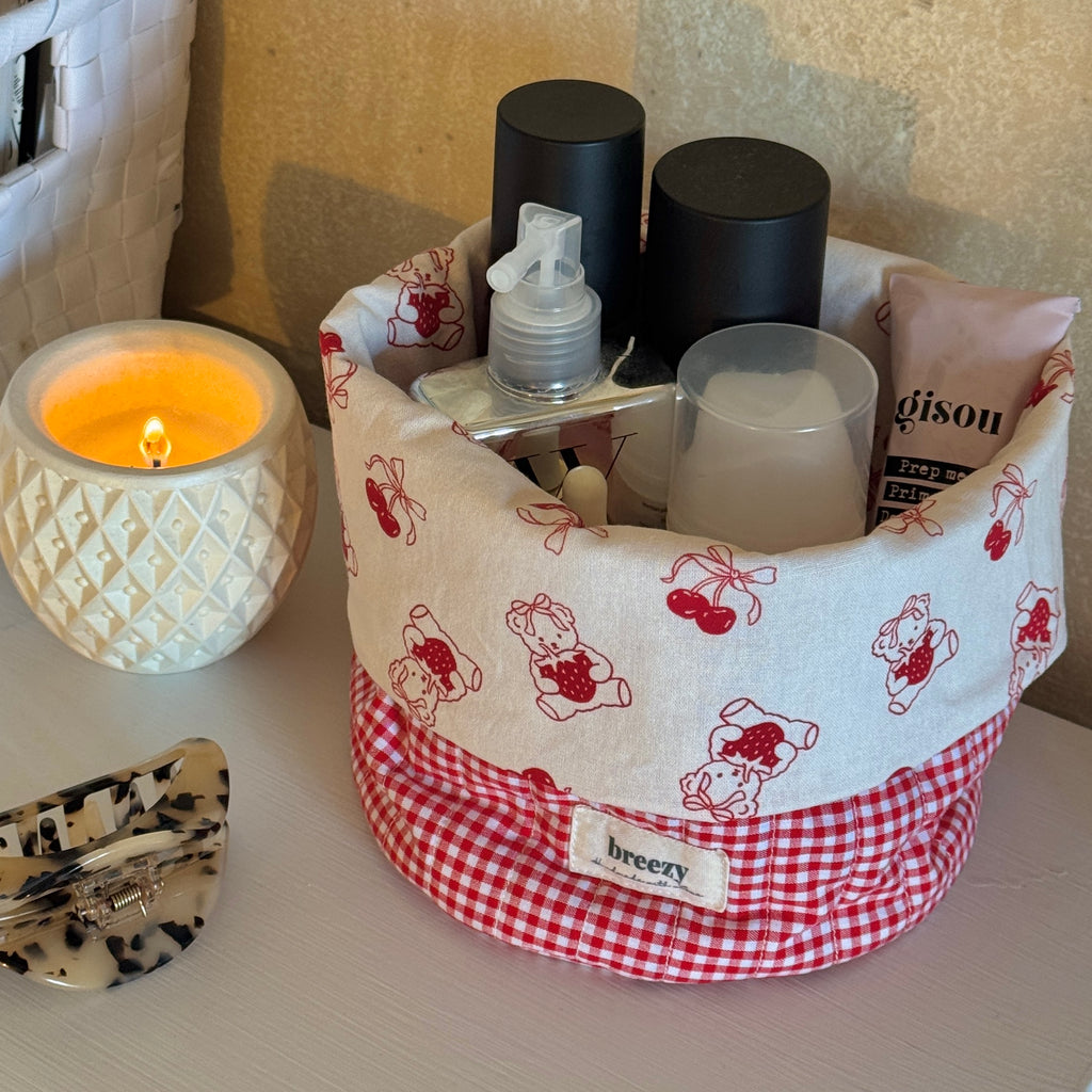 Cozy Teddy Slouchy Vanity Basket